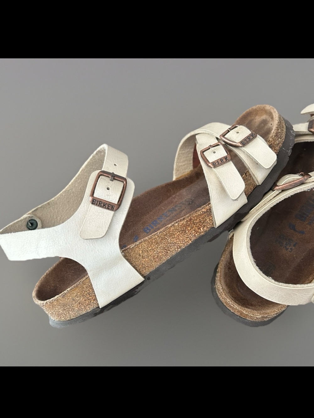 Birkenstock Kumba Pearl White Sandals Women's Size 39 8.5/9US